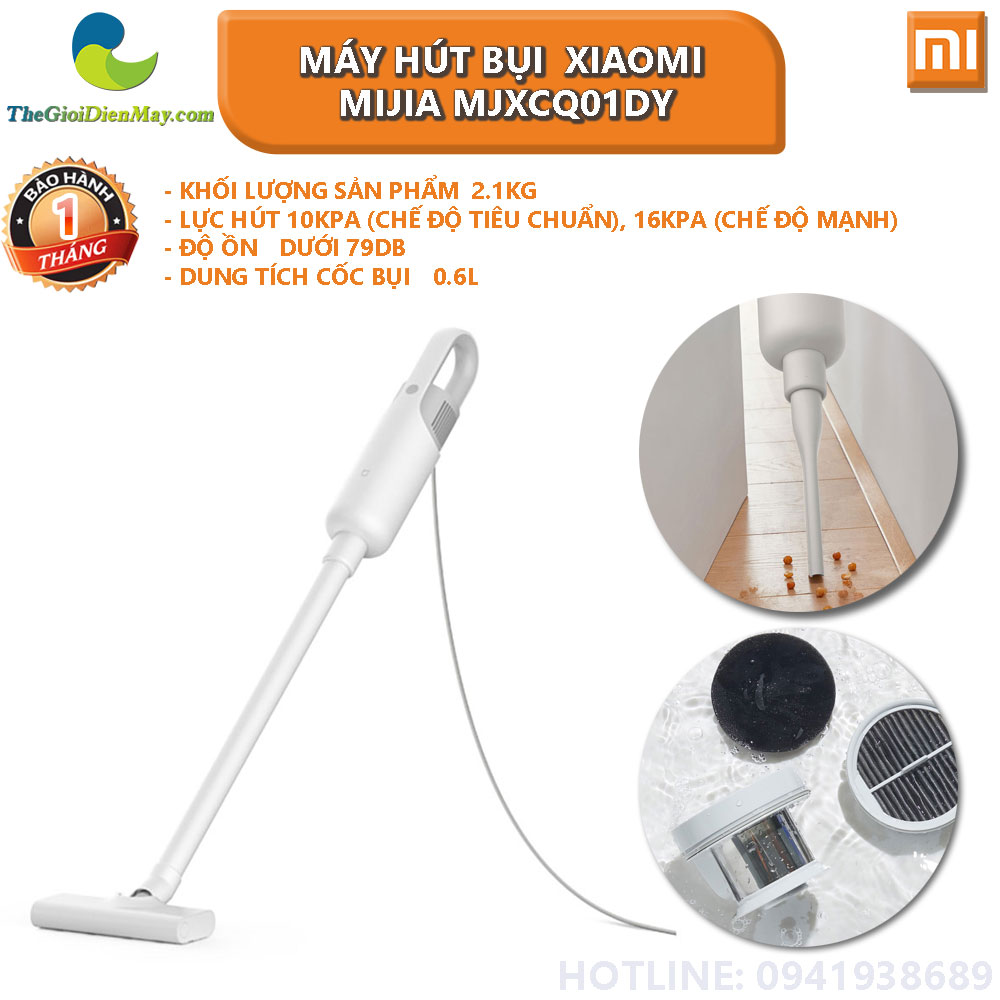 Máy hút bụi xiaomi mijia mjxcq01dy - bảo hành 1 tháng - shop thế giới điện máy