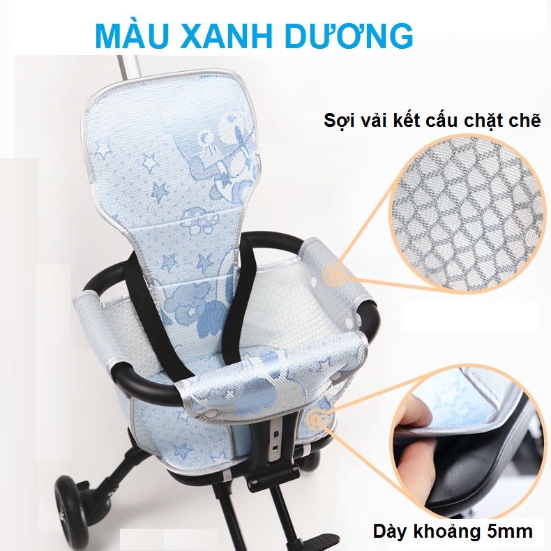 [lOẠI DÀY]Đệm lót xe đẩy gấp gọn giúp bé ngồi êm hơn  , phụ kiện đệm lót, gối đỡ xe đẩy gấp gọn hai chiều - 7