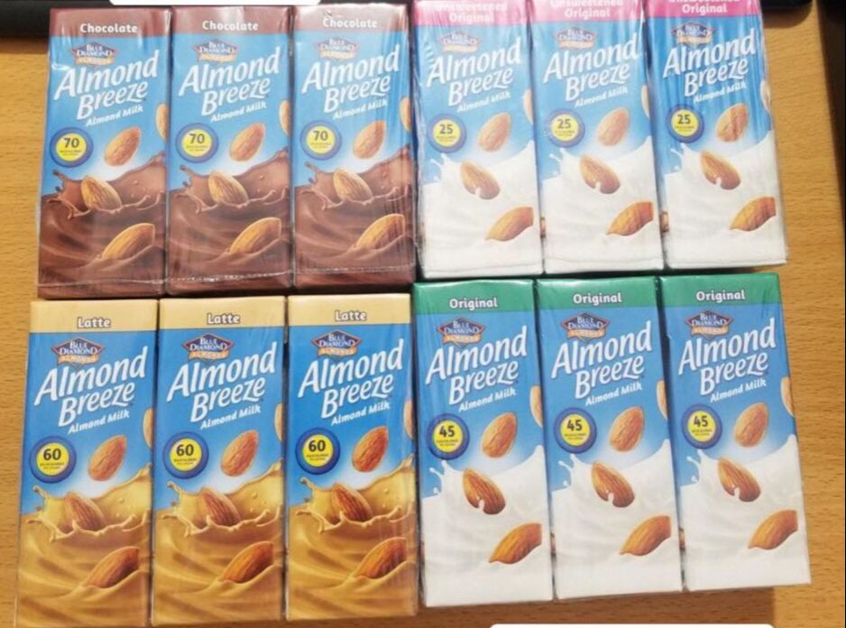 Thùng sữa hạt hạnh nhân 180ml almond breeze đủ vị - date 06/09/2024