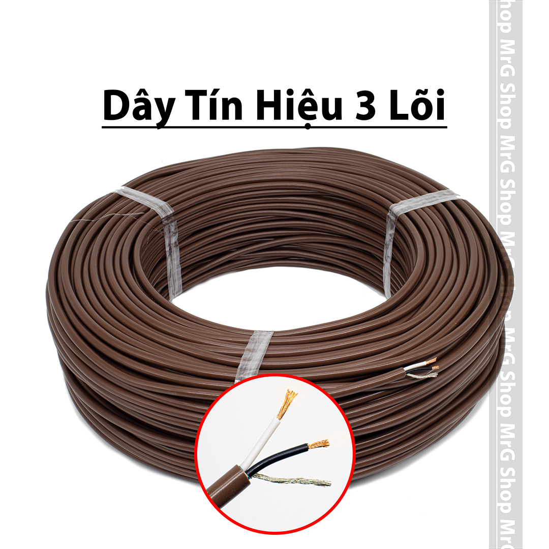 Dây Tín Hiệu Âm Thanh Chống Nhiễu Lõi Đồng (2 lõi + 1 mát), giá bán 1met, dây tín hiệu bãi nhật dùng hàn jack âm thanh canon 6ly hoa sen ...vv.