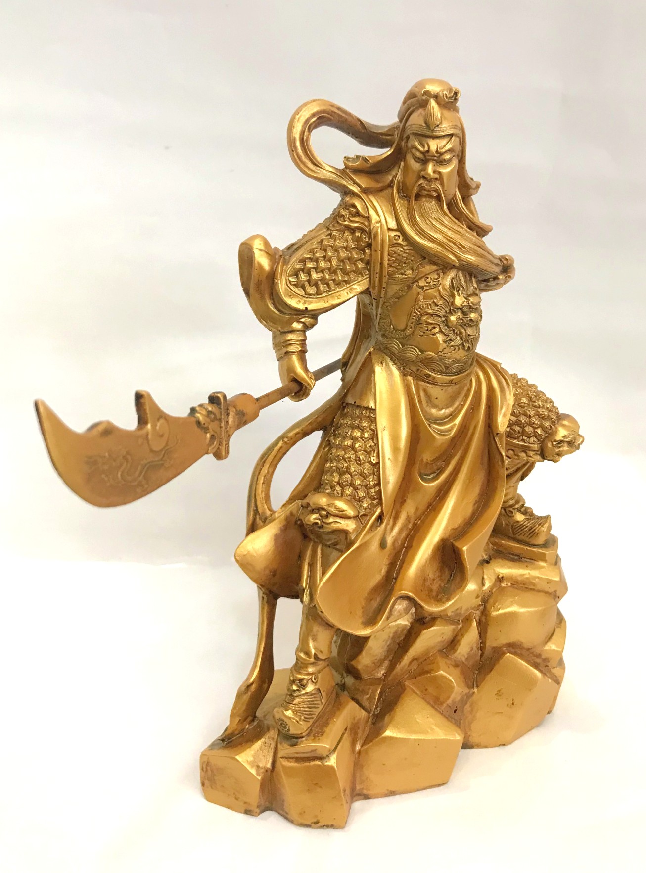 ( FREESHIP- Tặng mã giảm giá 24k) Tượng Ngài Quan Công (Quan Vân Trường) đứng cao 21 cm - Buddha shop