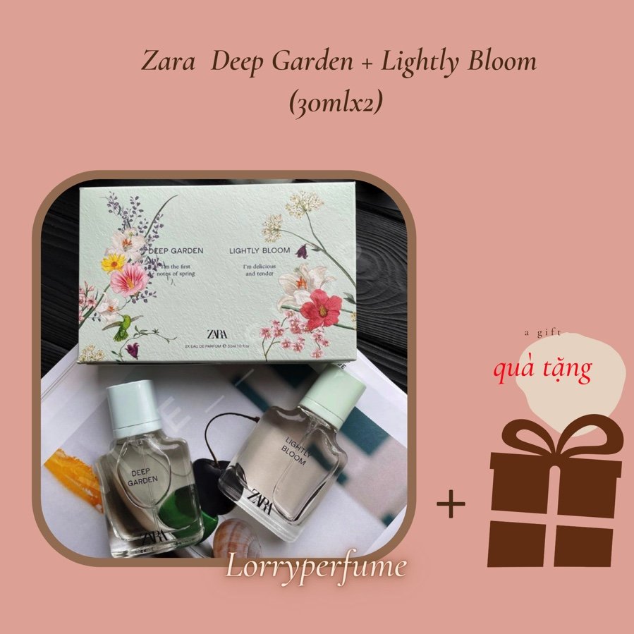 Set nước hoa nữ lightly bloom + deep garden edp 30ml