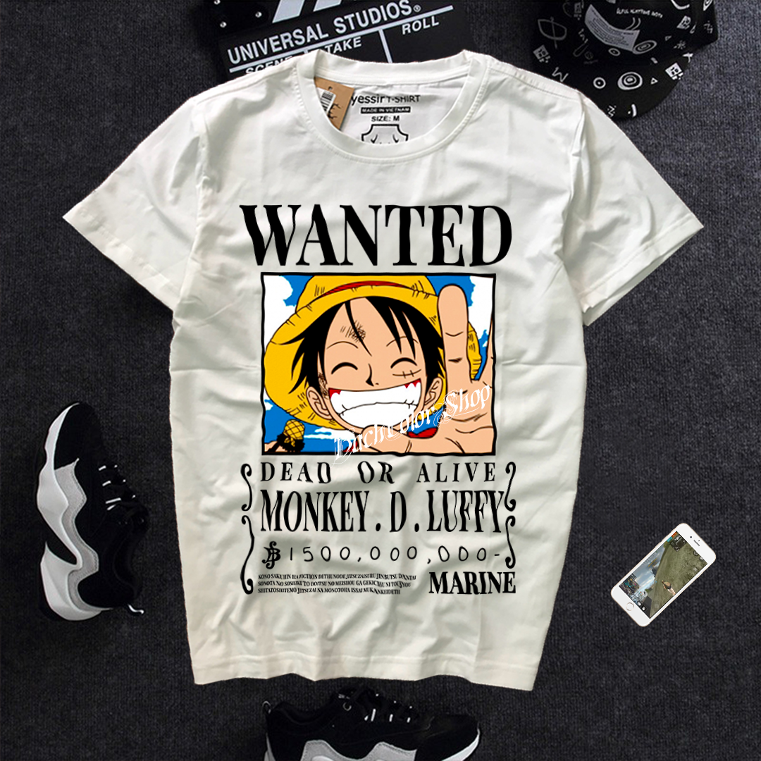 Áo Thun One Piece Wanted Luffy 1 tỉ 500 triệu