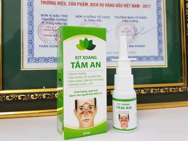 Xịt Xoang Tâm An dứt điểm viêm xoang