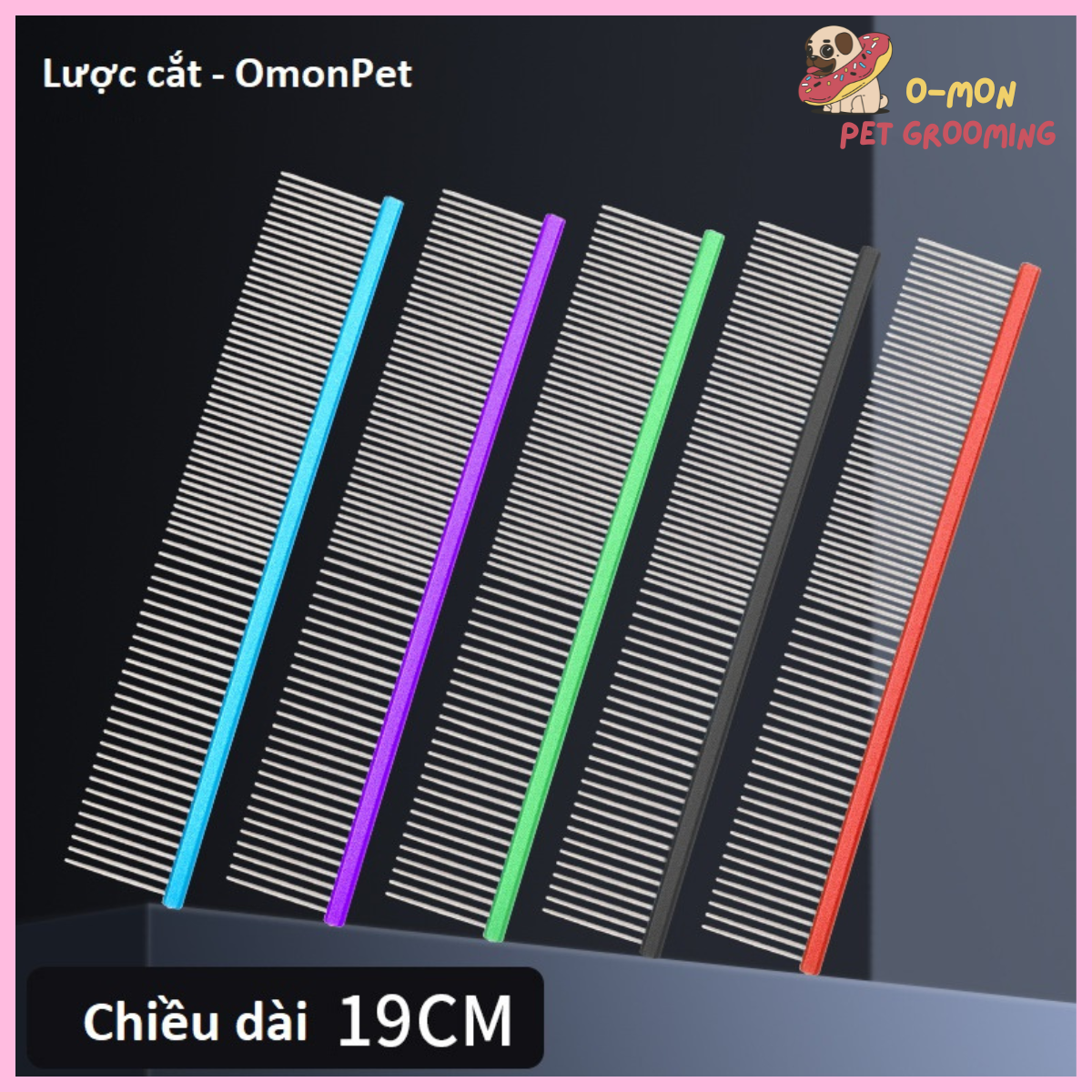Lược gỡ rối chải cắt chuyên dụng cho lông chó mèo - Omon Pet