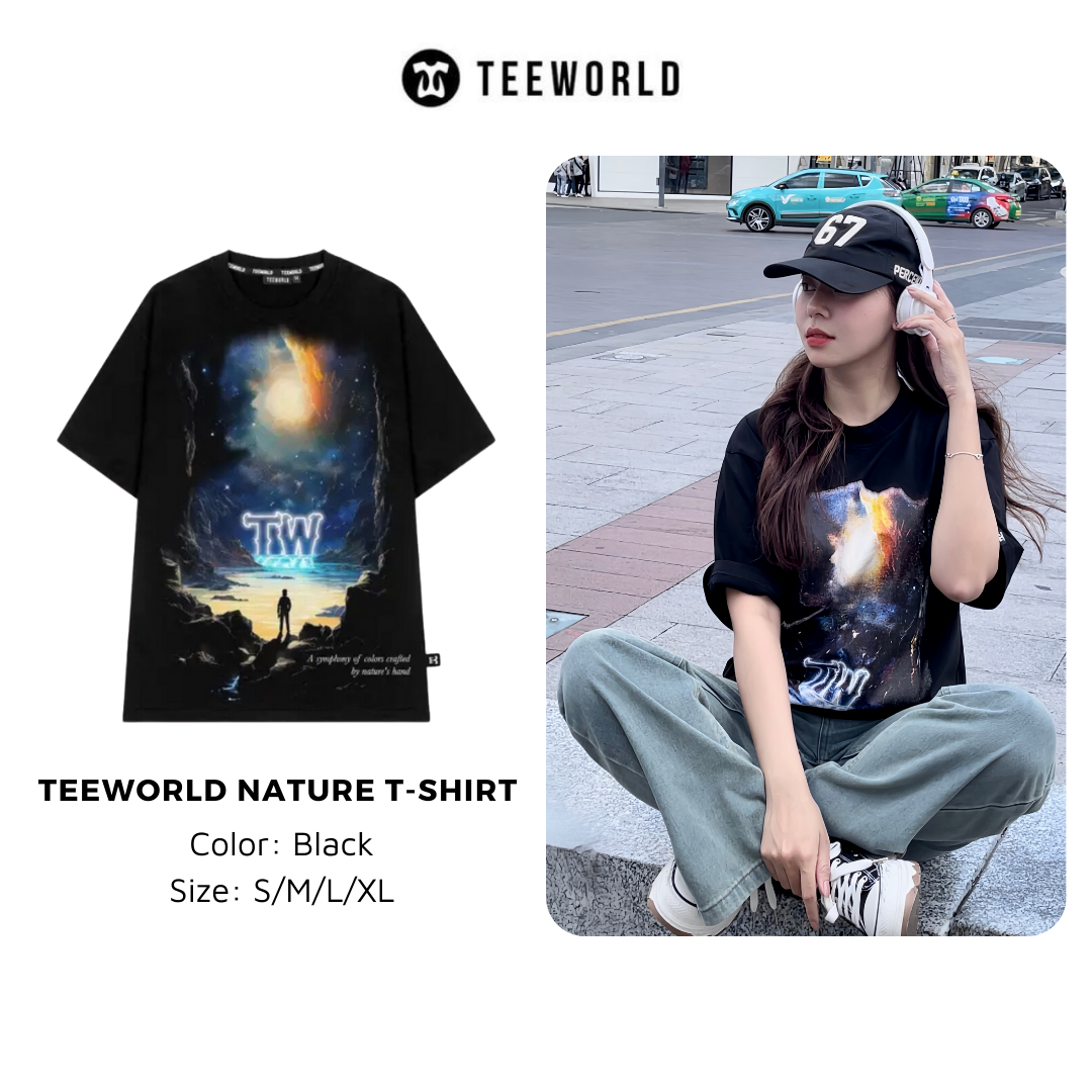 Áo Thun Local Brand Teeworld Nature T-shirt Trắng Đen Nam Nữ Form Rộng Unisex