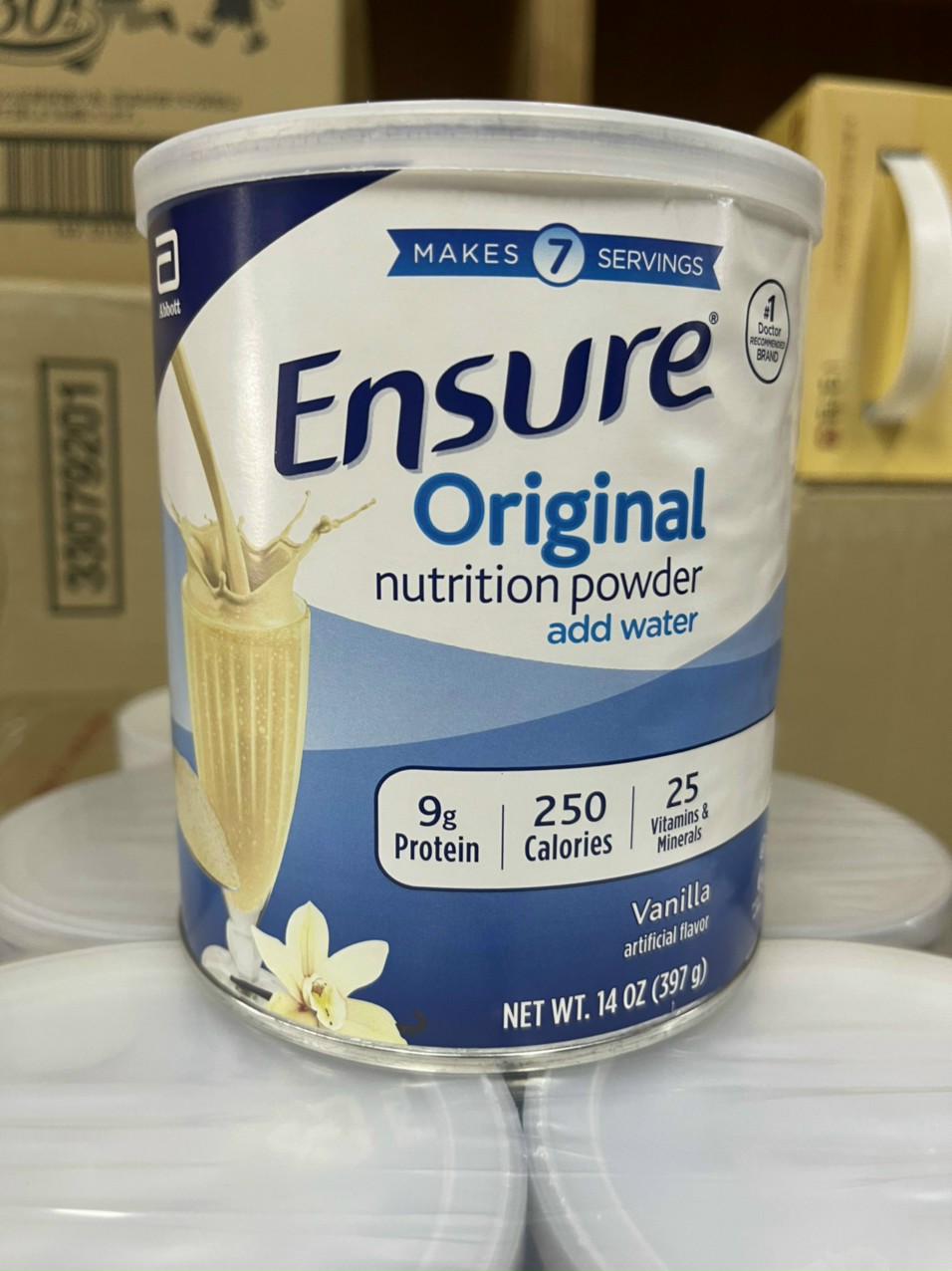 Sữa Ensure Mỹ Original Nutrition Powder 397g mẫu mới Vanilla Date 2023