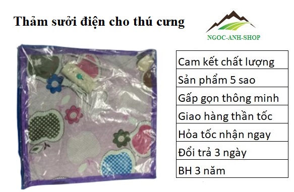 Thảm sưởi điện cho thú cưng