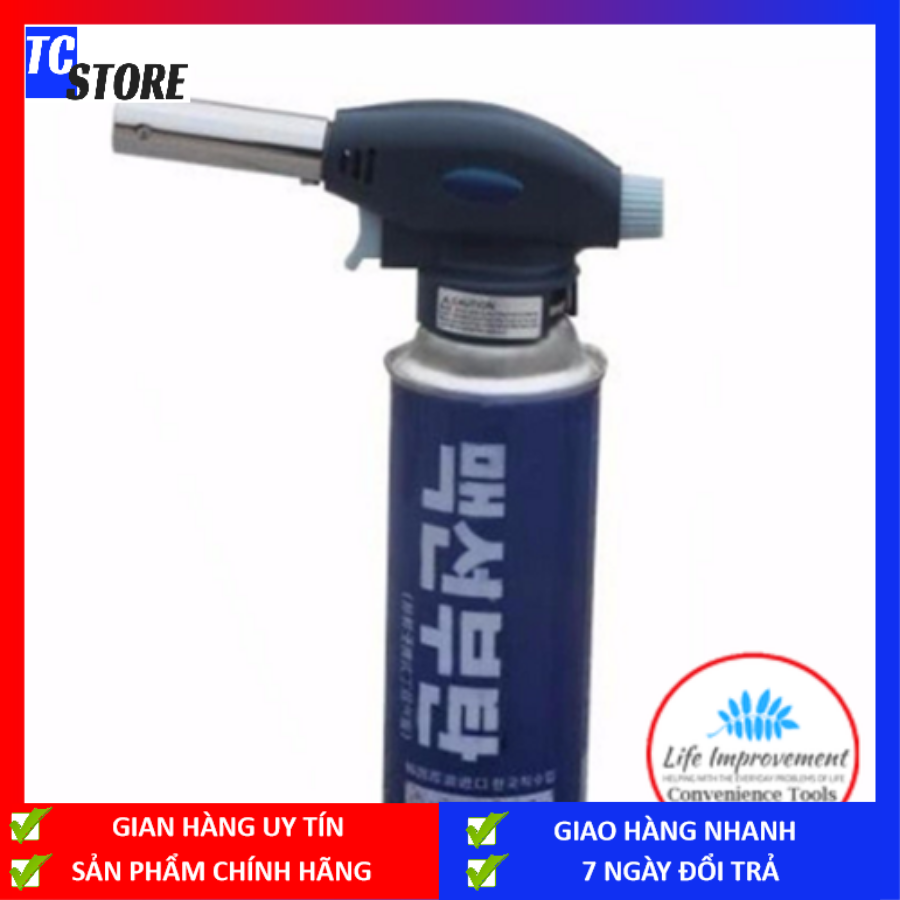 Siêu Ưu Đãi Khò gas mini càm tay, Bật lửa, Hàn Chì, gas khò mạnh, khóa lửa rảnh tay