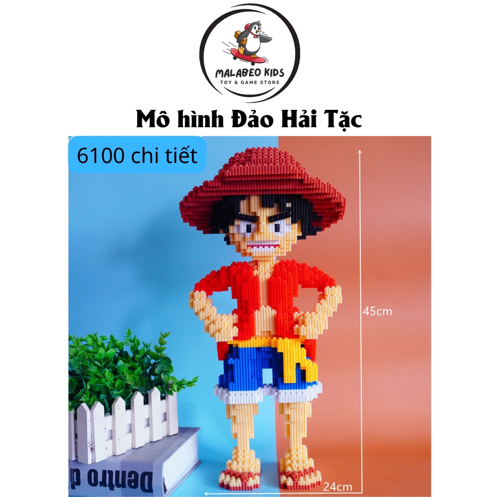 Mô hình lắp ghép lego nhân vật đảo hải tặc lufy, chopper đồ chơi lắp ráp nhân vật hoạt hình MALABEO KIDS
