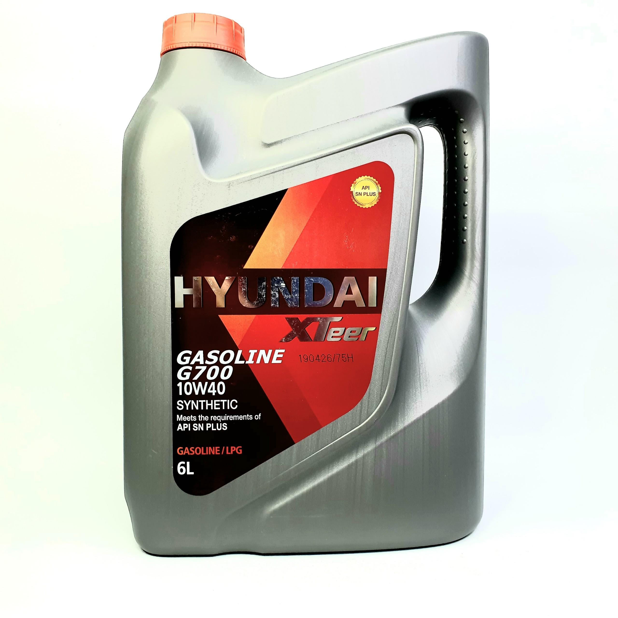 Dầu nhớt hyundai xteer gasoline g700 10w40 6l