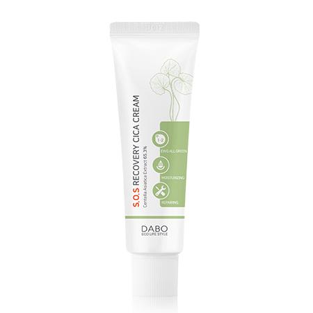 Kem cao cấp phục hồi tái tạo da dành cho da yếu, da nhạy cảm chính hãng hàn quốc - dabo s.o.s recovery cica cream