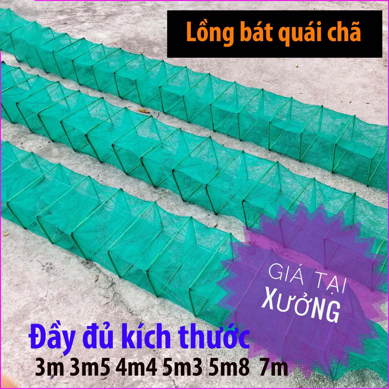 Lồng Lưới Bát Quái Chã 12 Cừa Ngục Đủ Kích Thước Từ 3m - 8m - Lưới Bắt Cá, Tôm, Lươn Trạch