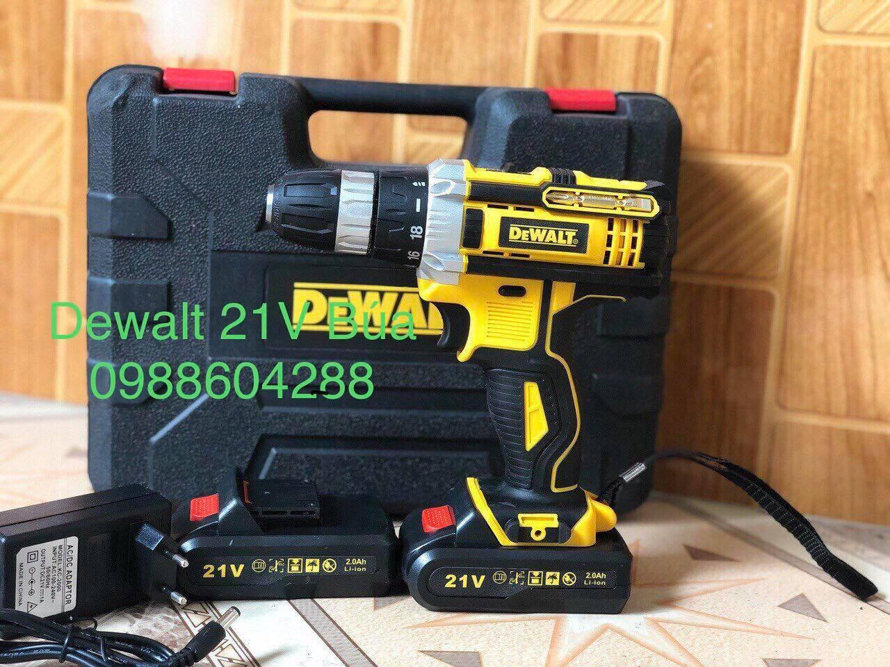 Máy khoan pin dewalt 21v có búa