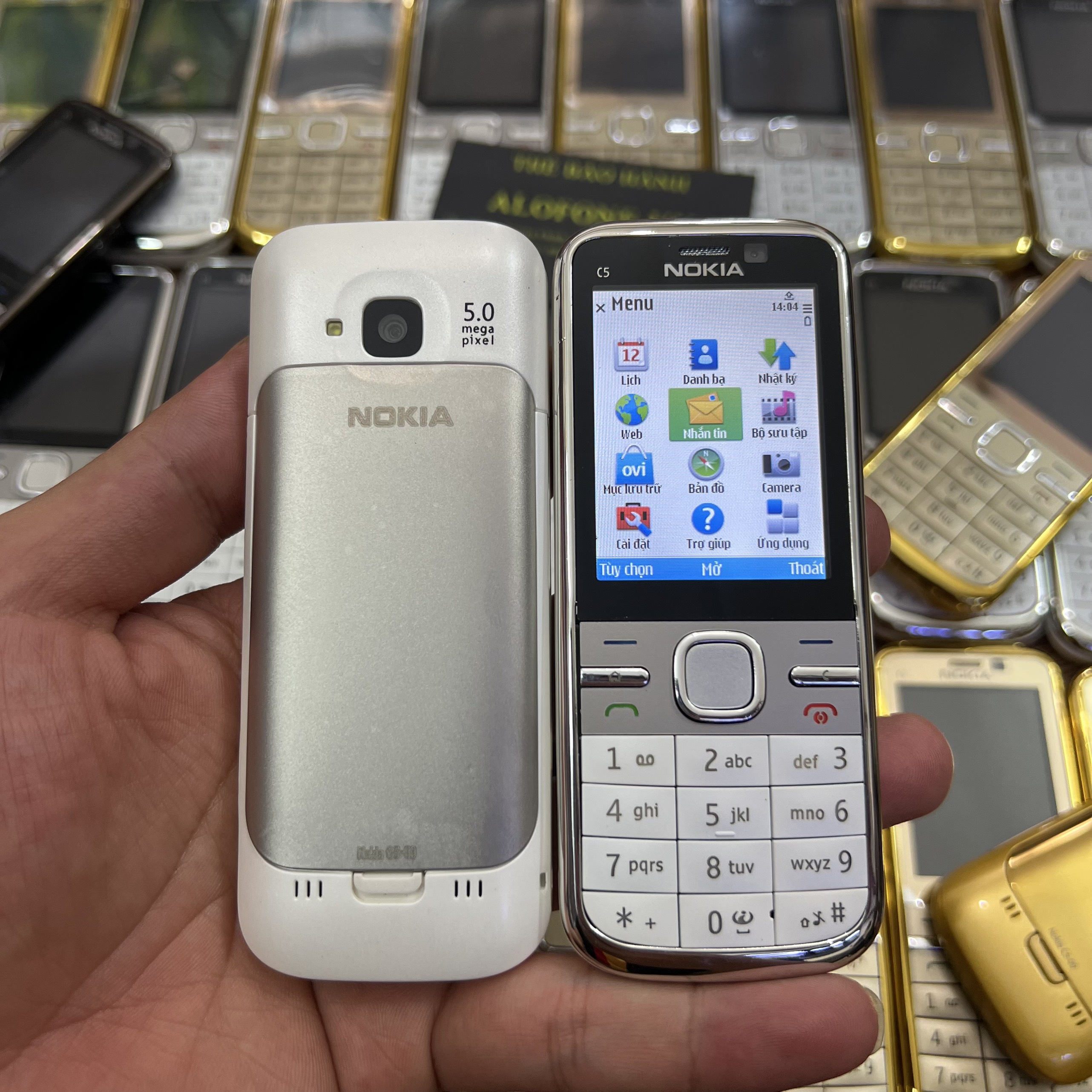 Điện thoại Nokia C5 00 siêu đẹp kiểu dáng nhỏ gọn nghe gọi to rõ có 3G để lướt web, chơi game JAVA