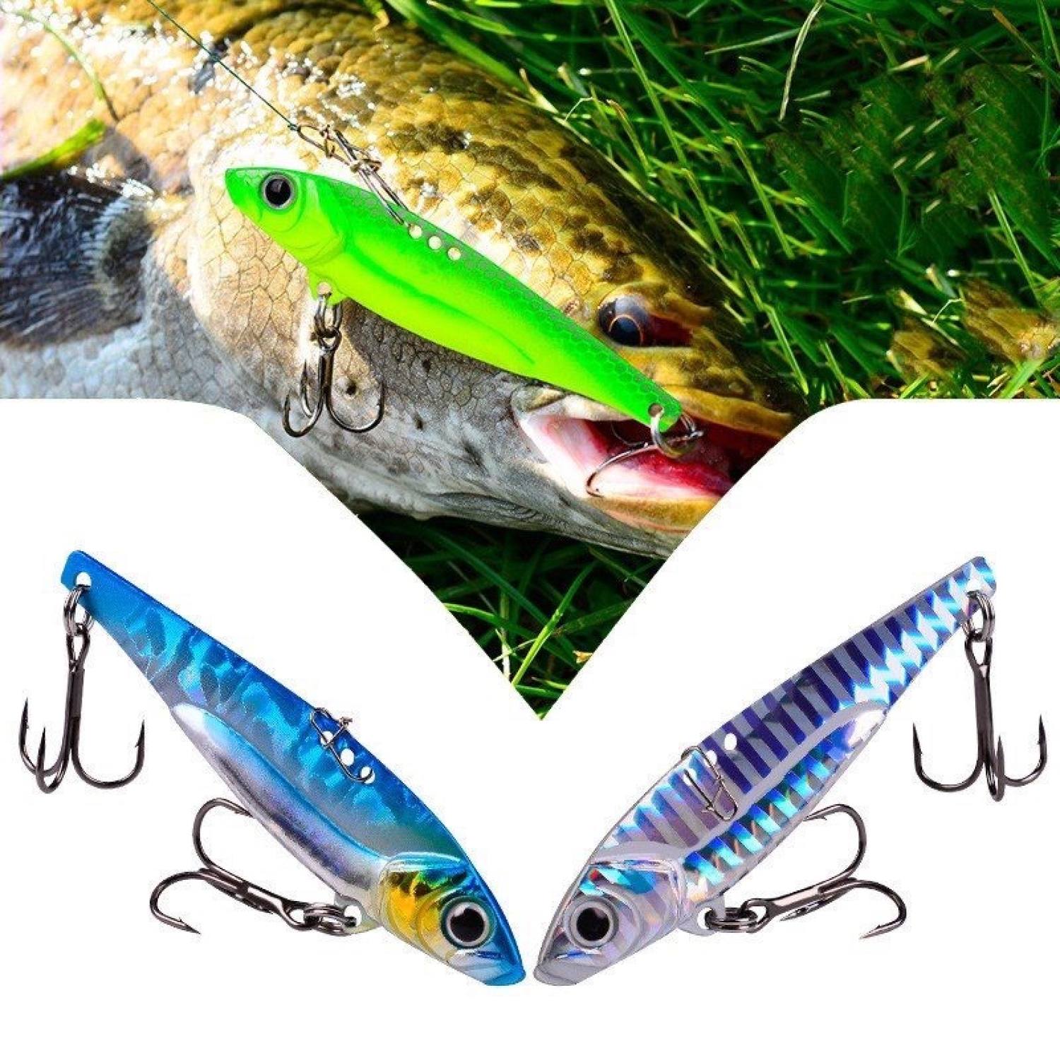 Mồi câu lure cá sắt vib lazer mồi câu cá lóc