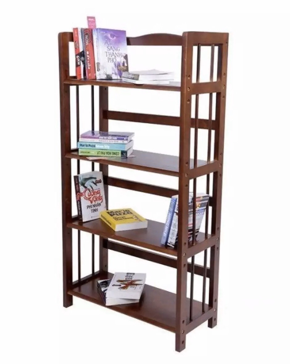 [HCM]Kệ Sách Đa Năng 4 Tầng Rộng 50cm (Nâu)