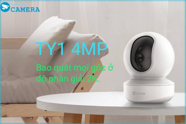 Camera ip wifi ezviz ty1 4mp - độ phân giải 2k hình ảnh siêu nét