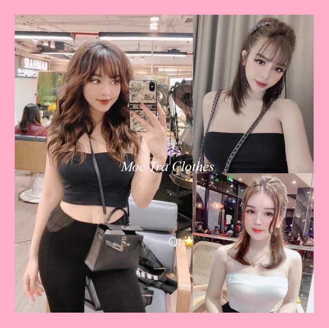 Áo quây nữ ngang ngực không dây, chất thun cotton co dãn, dáng croptop ôm gợi cảm