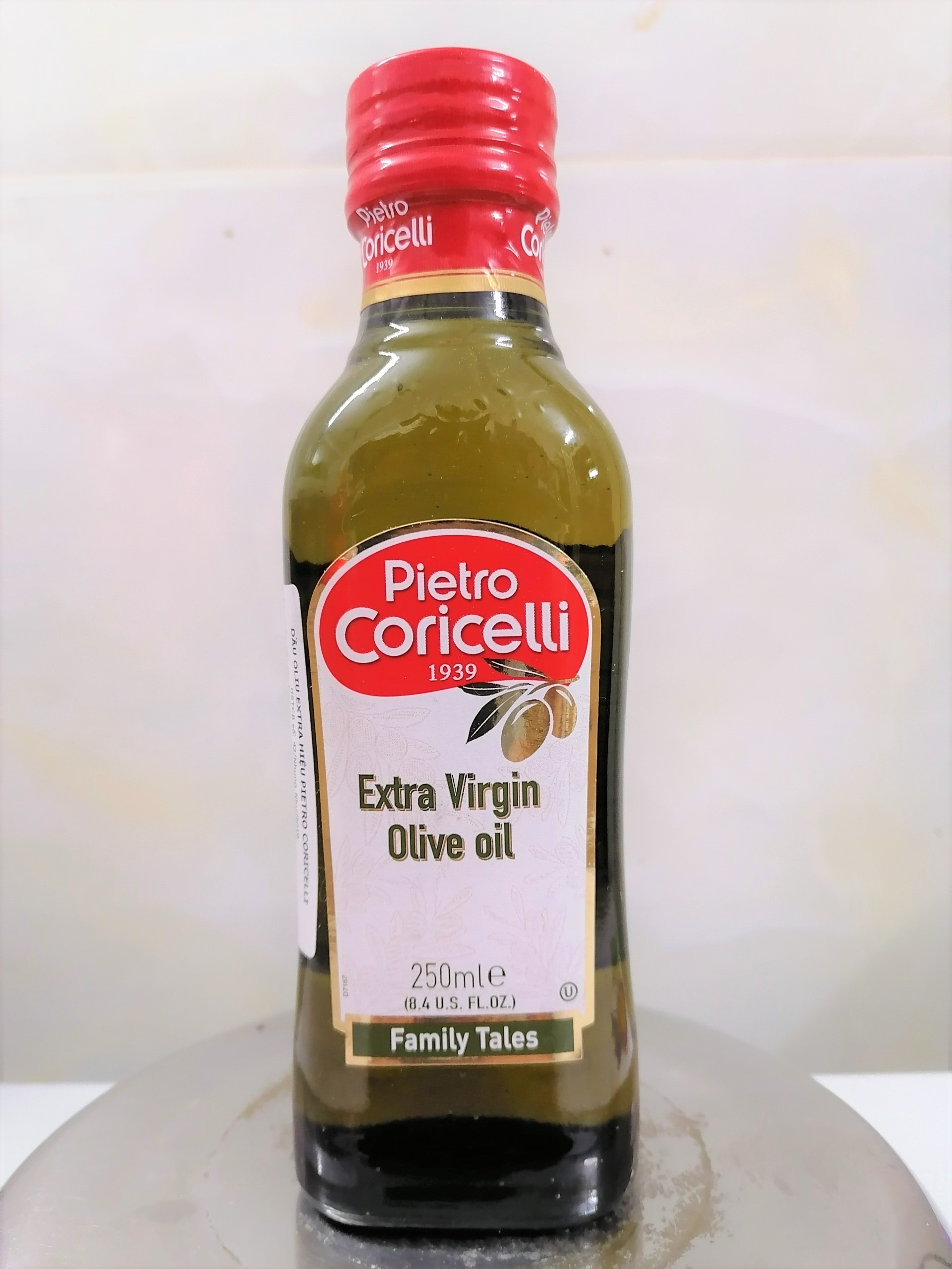 [Chai nhỏ 250ml - EXTRA VIRGIN] DẦU Ô LIU NGUYÊN CHẤT [Italia] PIETRO CORICELLI Olive Oil