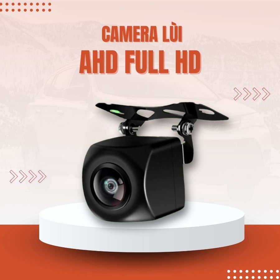 Camera lùi AHD độ phân giải 720p tích hợp màn hình android, kết nối dễ dàng