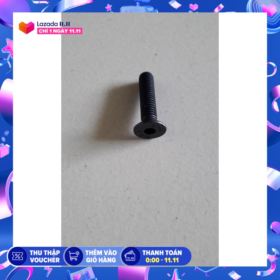 Ốc lục giác 6ly dài 2,5cm màu đen 30 con đồ bền và chắc bắt thùng loa