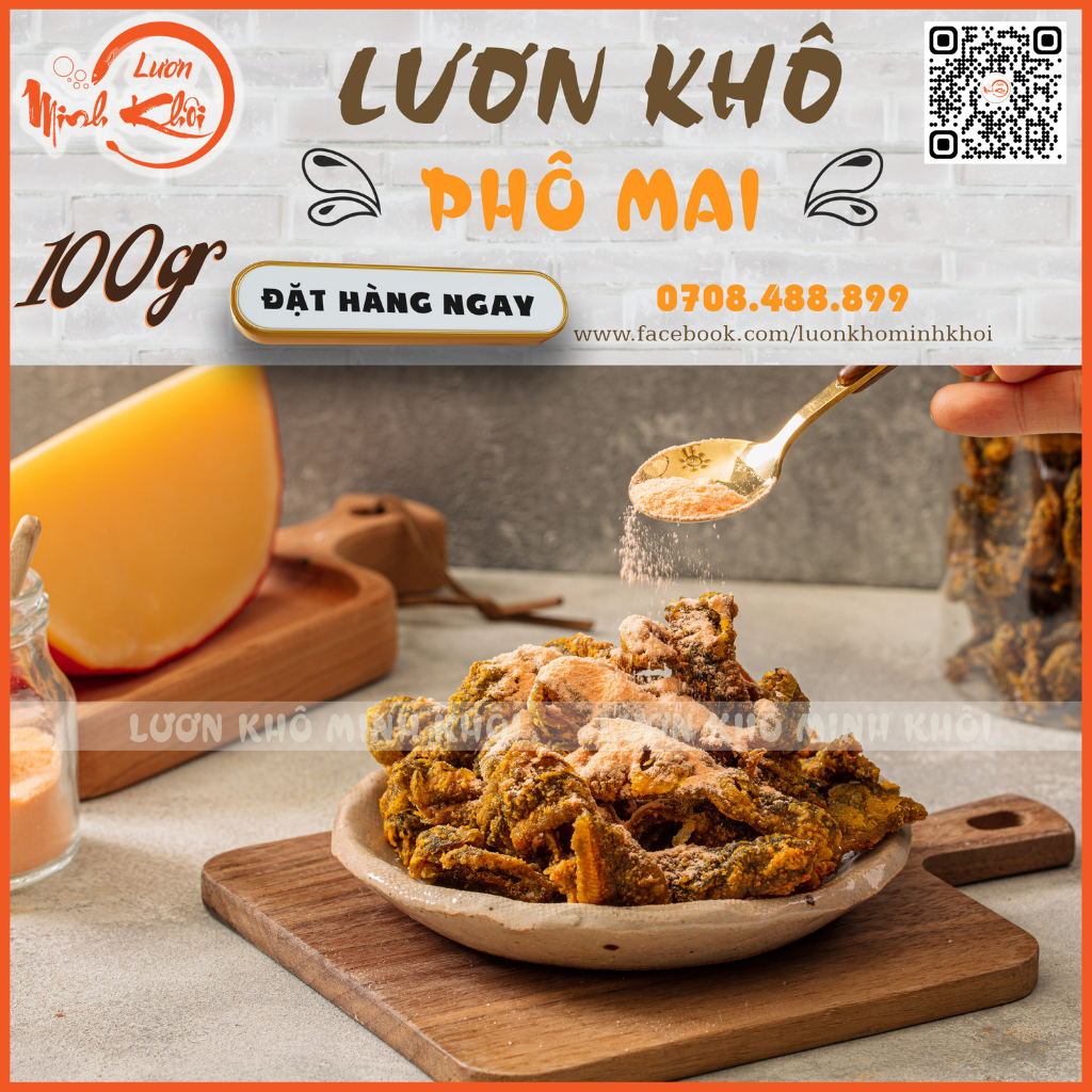 Lươn khô giòn tan vị Phomai - Lươn Khô Minh Khôi