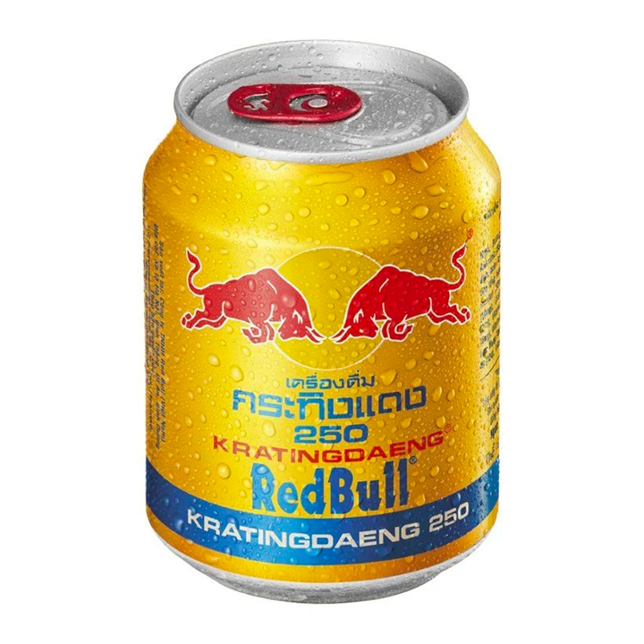 02 Lon x 250ml Nước tăng lực Bò húc Red Bull Thái Lan