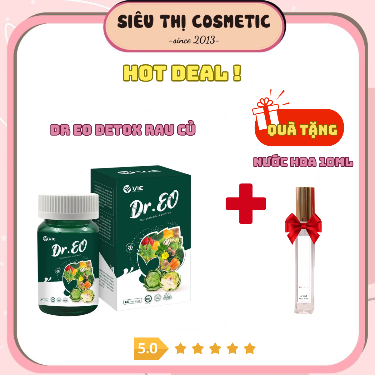 Thảo mộc tự nhiên detox dr.eo bí quyết eo thon dáng chuẩn + tặng nước hoa