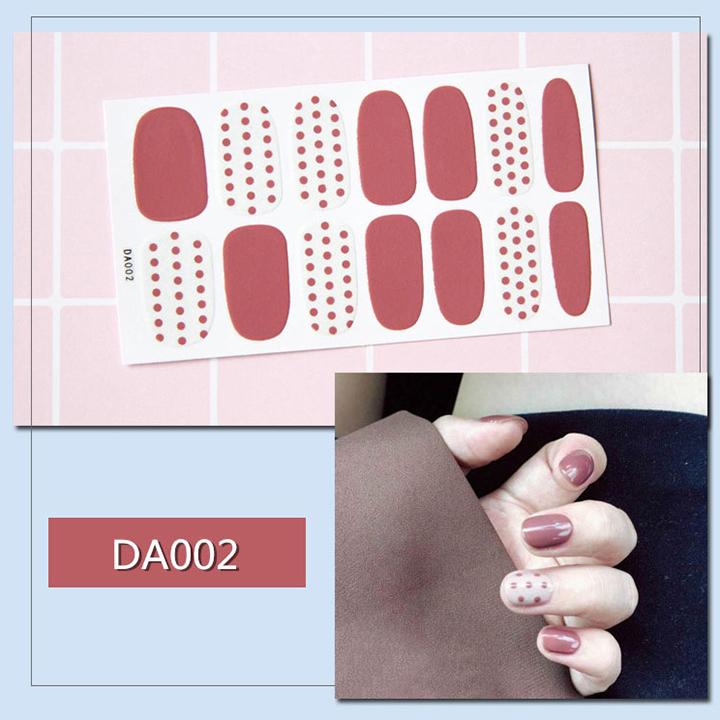 Sticker dán trang trí móng tay họa tiết dễ thương mã DA01 - DA020
