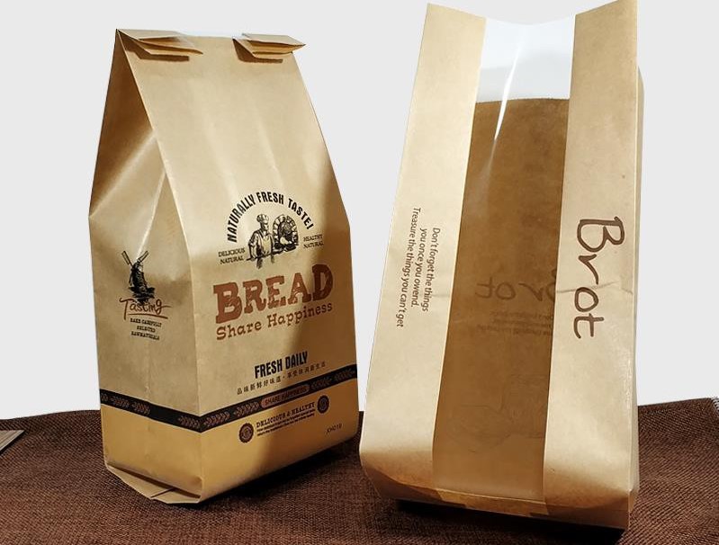 [HCM]BỘ 50 TÚI BÁNH MÌ HOA CÚC GIẤY BREAD  - SIZE TRUNG