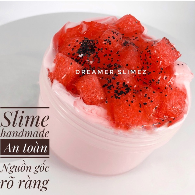 Slime basic sữa dưa hấu - đồ chơi slime an toàn