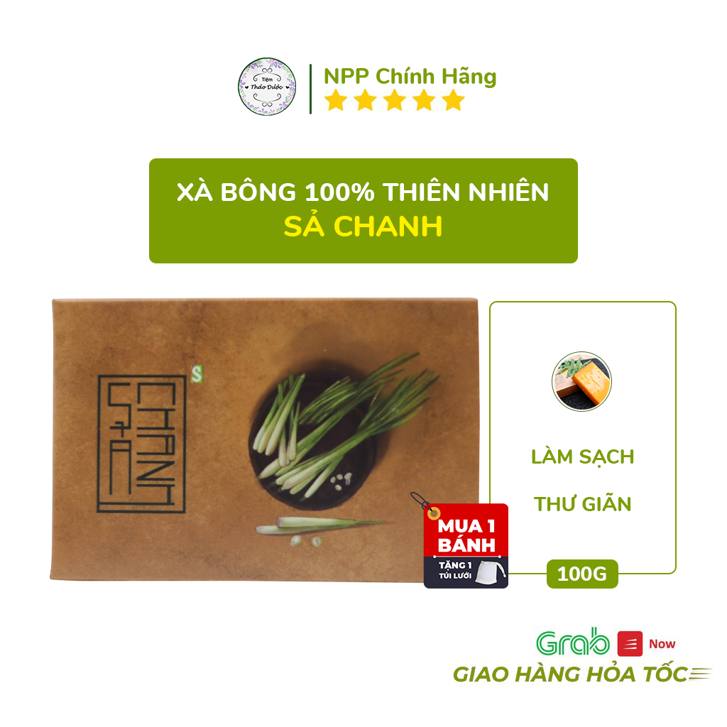 Xà bông sinh dược sả chanh - mùi thơm nhất