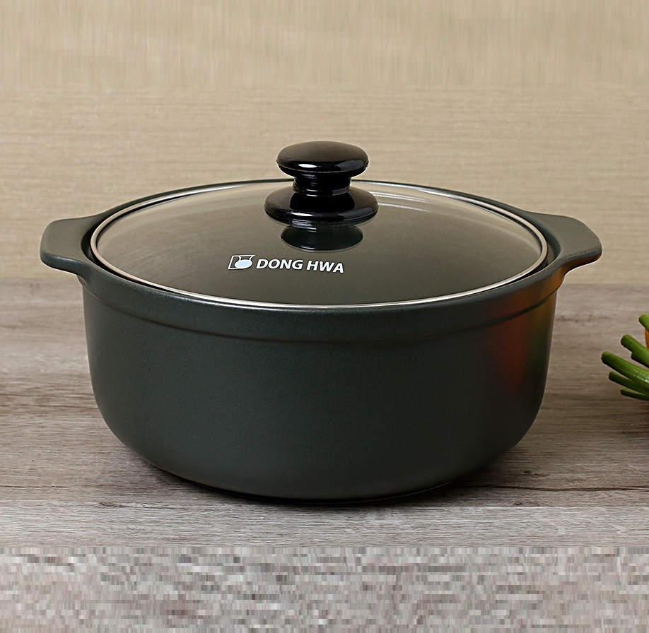 (Nồi Lớn Nhất) Nồi Đất Đáy Sâu Nắp Kính thể tích 1500ml. Phù Hợp Sử Dụng Mỳ Cay, Kho Cá, Kho Thịt ... Giữ Nhiệt Lâu Dài