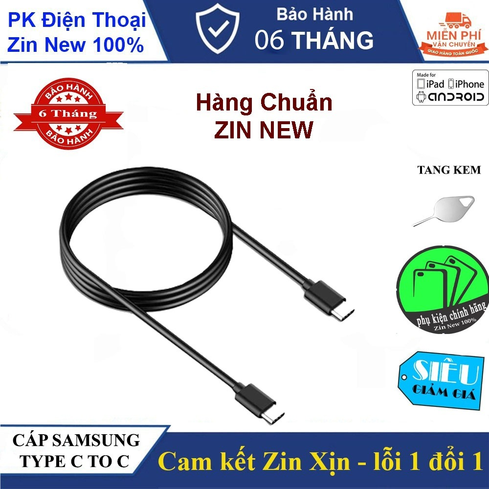 Cáp sạc siêu nhanh Type C - C Samsung Travel Adapter 25W- Chuẩn Zin Xịn
