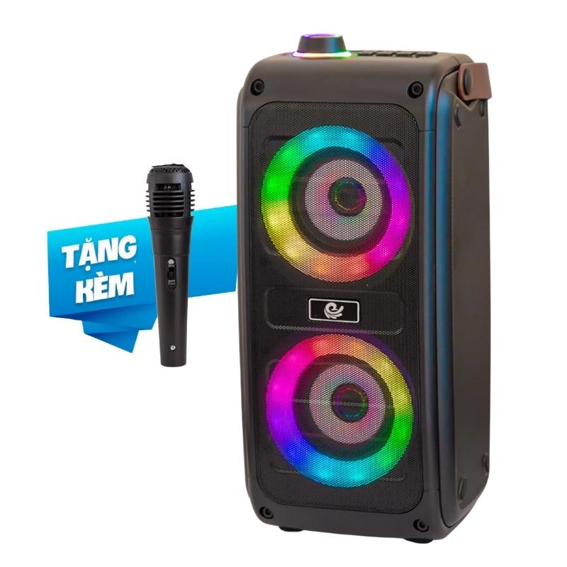 Loa karaoke bluetooth nghe nhạc nhỏ gọn VS-887- âm bass mạnh mẽ - pin trâu 3000mAH sử dụng tới 6 giờ - Bảo hành chính hãng 12 tháng