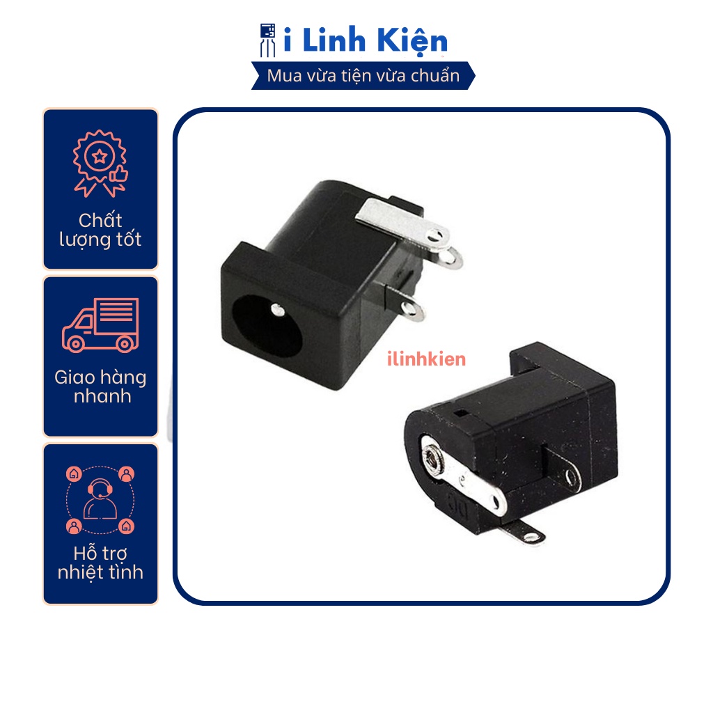 Jack nguồn dc cái 3.5x1.1mm loại tốt