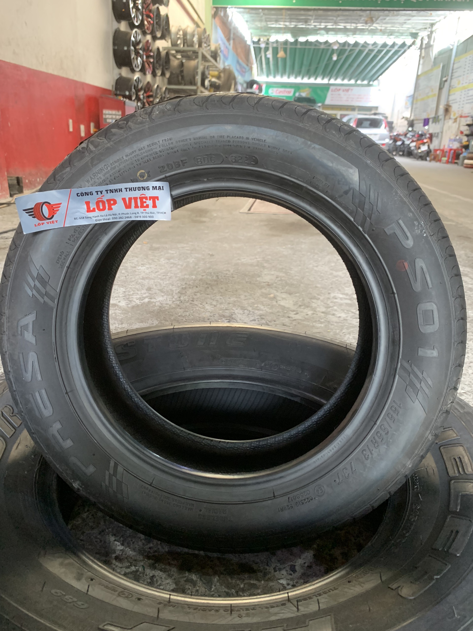 LỐP Ô TÔ 155/65R13 PRESA PS01 THÁI LAN (DOT 3222) (Chevrolet Spark, (Matiz, Kia Morning, Chevrlet Spark)