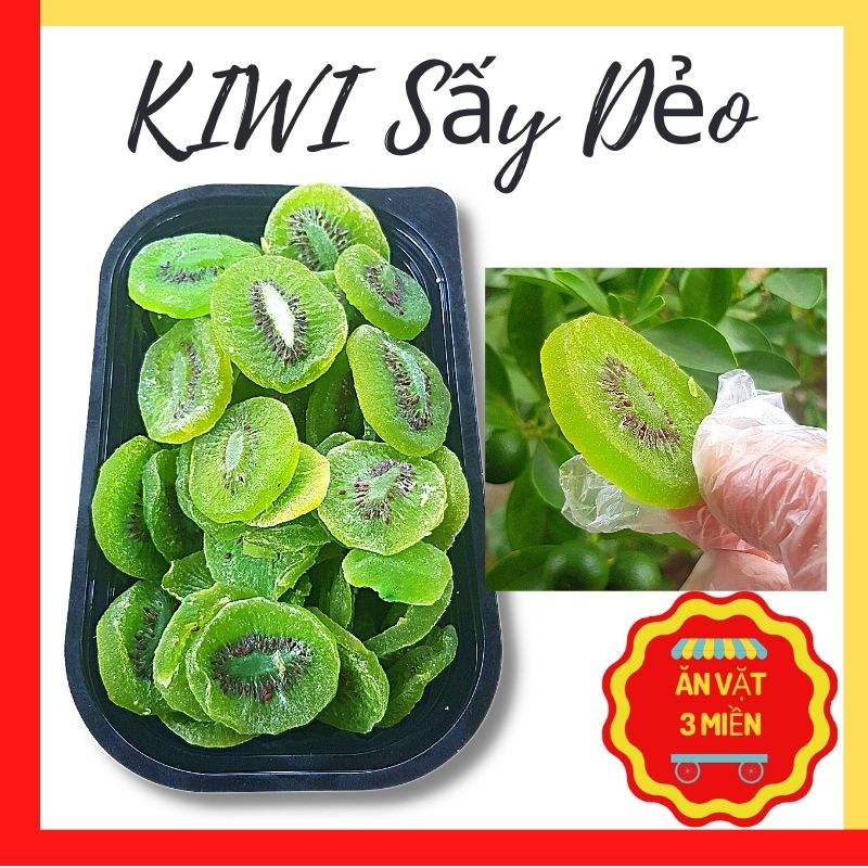 Mứt Kiwi sấy dẻo, Kiwi sấy dẻo 300g và 500g