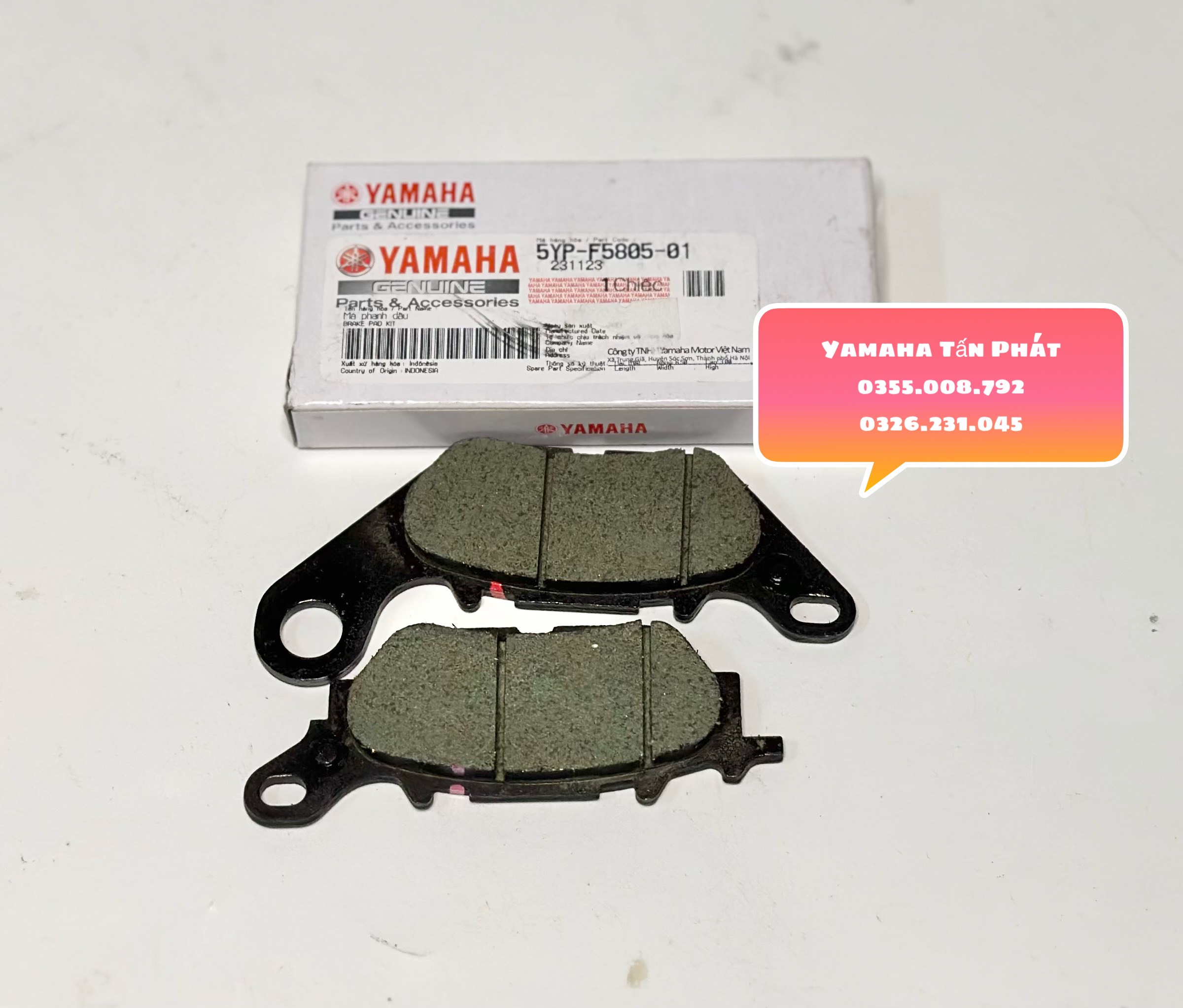 Bố thắng đĩa trước sirius - novo lx chính hãng yamaha