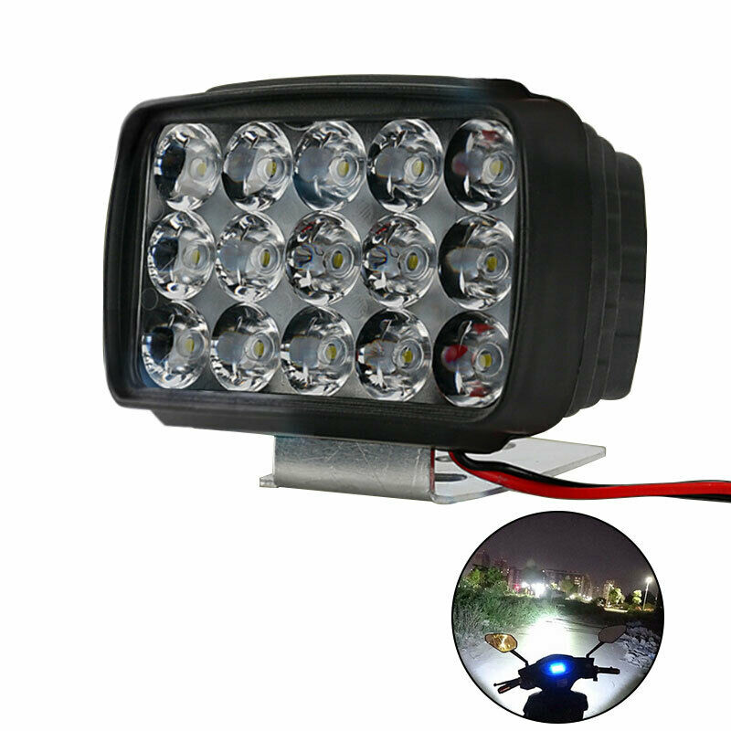 Đèn pha xe gắn máy ánh sáng 15 LED 1000LM xe gắn máy ATV suv