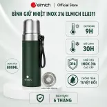 ( Sale 10.10)Bình giữ nhiệt inox 316 Elmich EL8311 dung tích 800ml