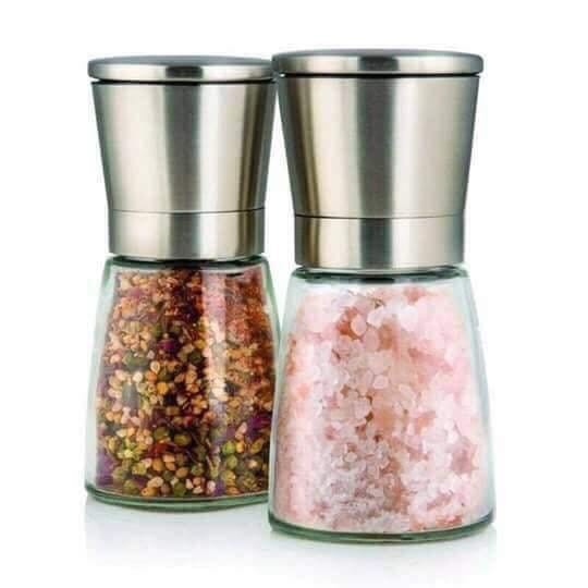 HŨ XAY TIÊU INOX THỦY TINH ELMICH CAO CẤP ( XOAY TIÊU )