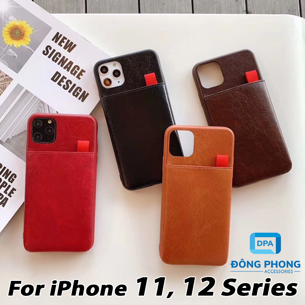 Ốp Lưng iPhone 11, 11 Pro, 11 Pro Max, 12 Mini, 12, 12 Pro, 12 Promax Đa Năng Có Khe Đựng Thẻ Atm, Card Visit