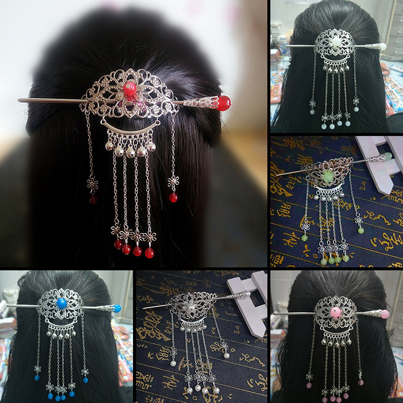 Bộ trâm cổ trang tua rua