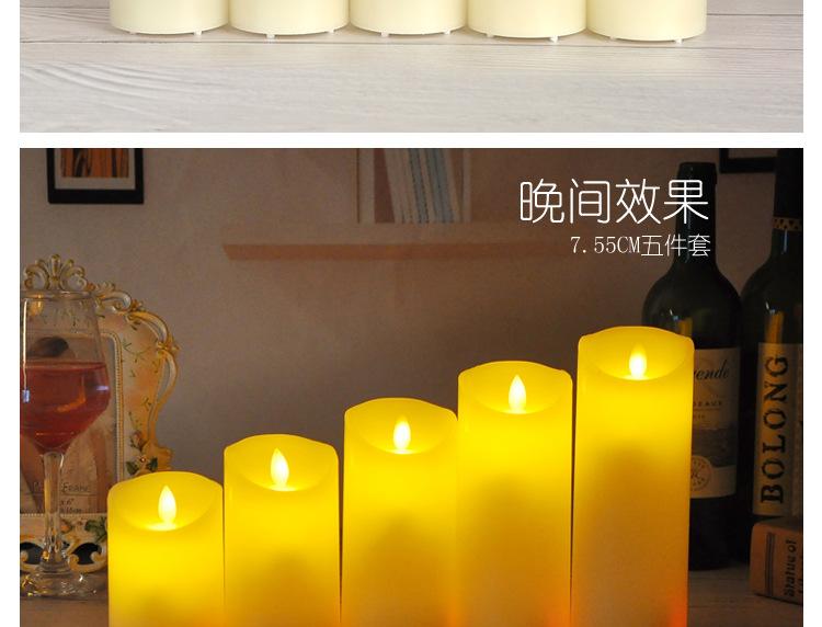 Bộ 5 cây nến điện tử trang trí đèn Led tiết kiệm