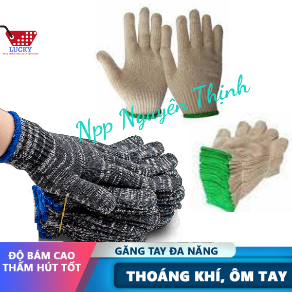 10 Đôi bao tay vải găng tay bảo hộ lao động,Găng tay vải len hàng chất lượng, Siêu rẻ, Siêu tiết kiệm