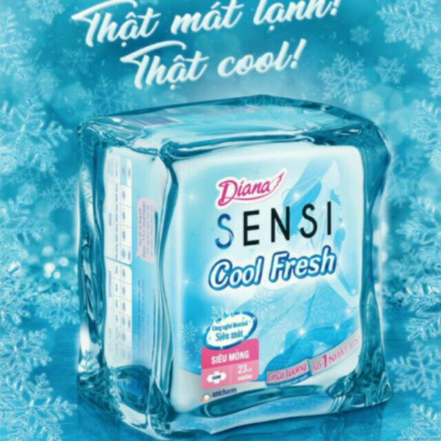 [HCM](Giá Thùng) Bvs Diana Sensi Cool Fresh (Gói 20 Miếng)