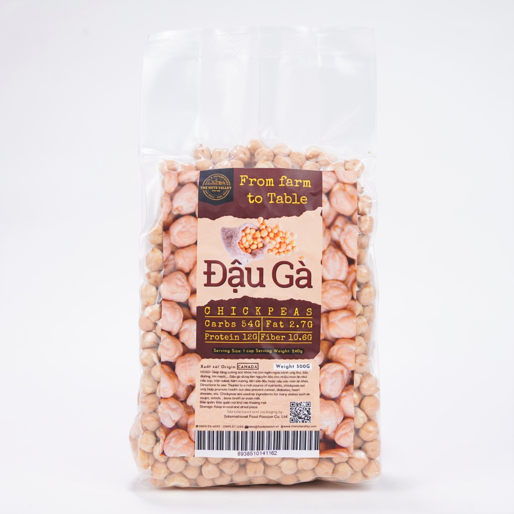 Đậu Gà-MICHELLE CHICKPEAS 1Kg The Nuts Valley