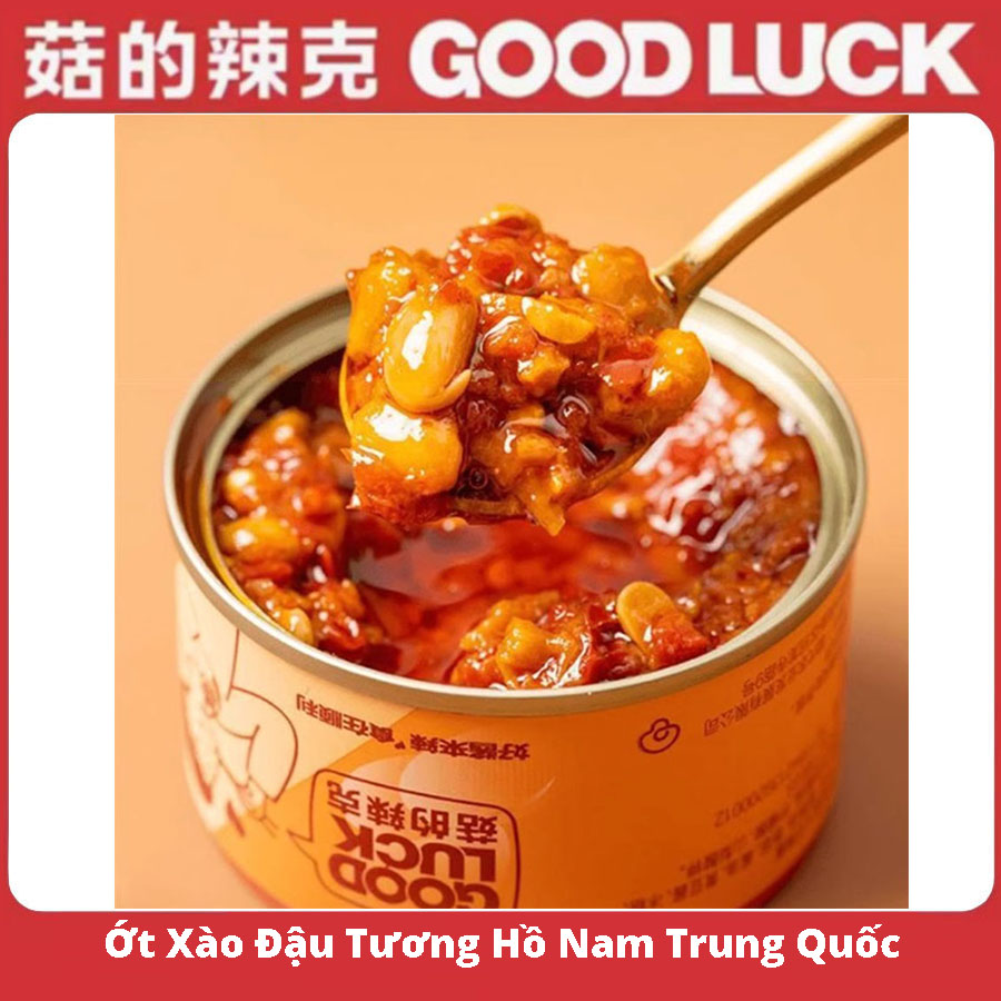 Ớt chưng Hồ Nam ⚡CHUẨN CHÍNH HÃNG⚡, ớt xào đậu tương đóng hộp ăn liền